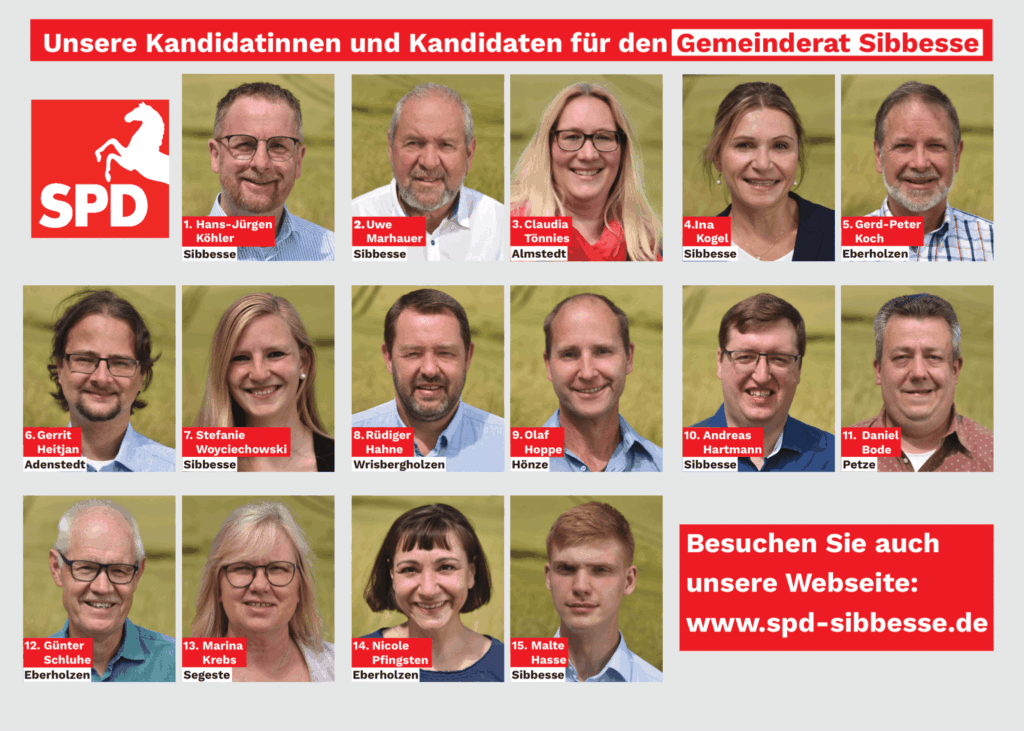 Kandidaten Gemeinderat-SPD-Sibbesse
