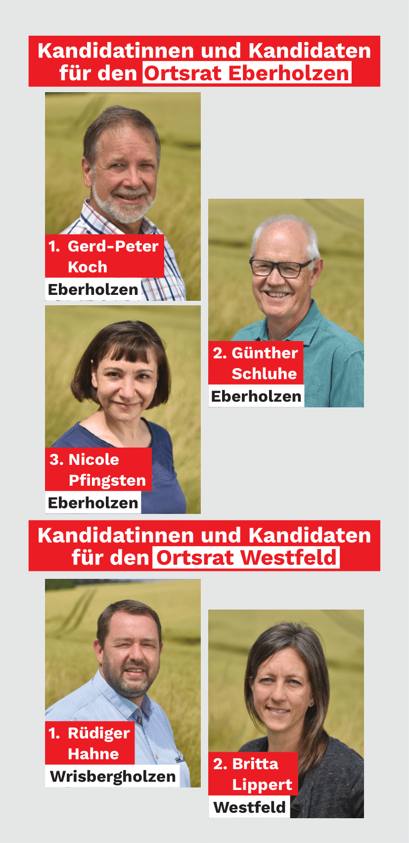 Kandidaten Ortsräte SPD Sibbesse 2